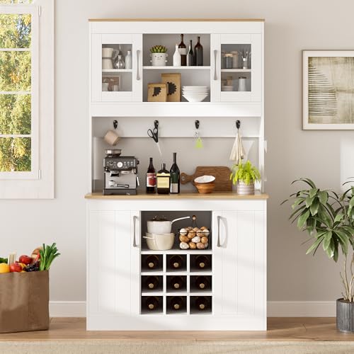 SUKY Armario buffet de cocina con soporte,...