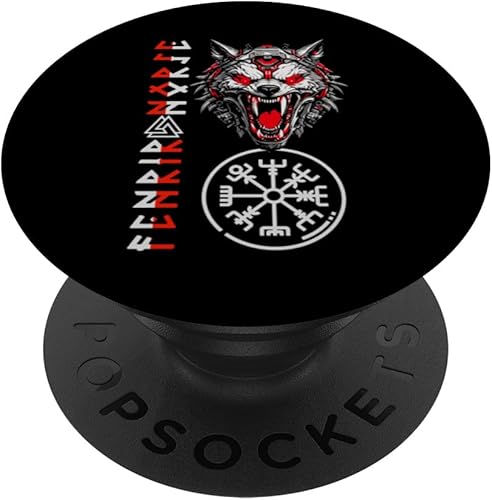 Fenrir Wolf Of Odin Old Norse Mythology Viking Celtic Fenris PopSockets Standard PopGrip
