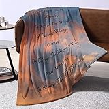 Bible Verse Blanket Christian Gifts for Women Religious Throw Blanket Healing Blanket with...