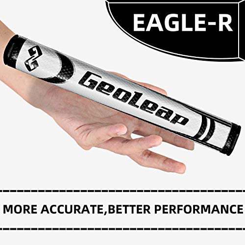 Image of Geoleap Putter Grip- Soft Polyurethane Material,Round Shape, Light Weight Golf Grips,4 Colors and 4 Sizes to Choose. (Black, Standard(2.0))