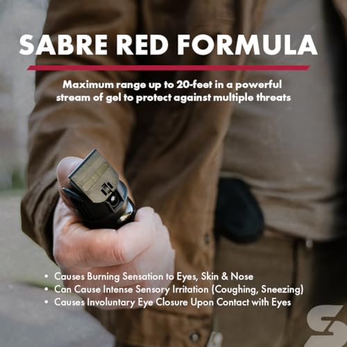 SABRE Tactical Pepper Gel With Belt Holster For Easy Carry, Maximum Police Strength OC Spray, Quick Access Fast Flip Top Safety, Tactical Design For Security Professionals, 1.8 fl oz - Image 6