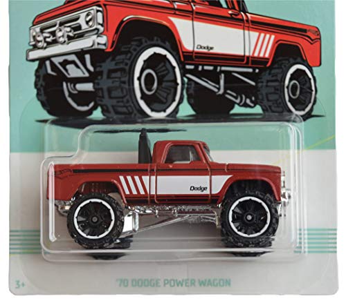 Hot Wheels red '70 Dodge Power Wagon 3/10 miniatura 2