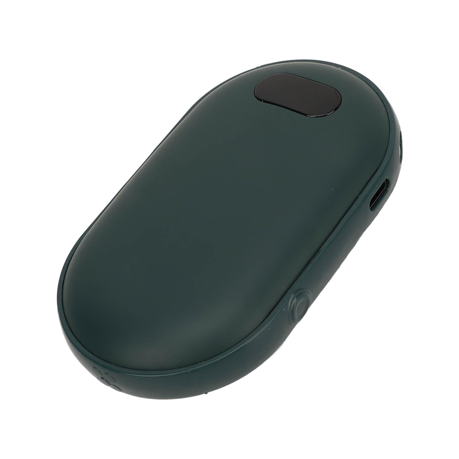 Chauffe-Mains électrique, Rechargeable par USB 2 en 1, Batterie 6000 MAh, Portable, Doux pour la Peau, avec Lanière pour la Randonnée et Le Ski (Green)