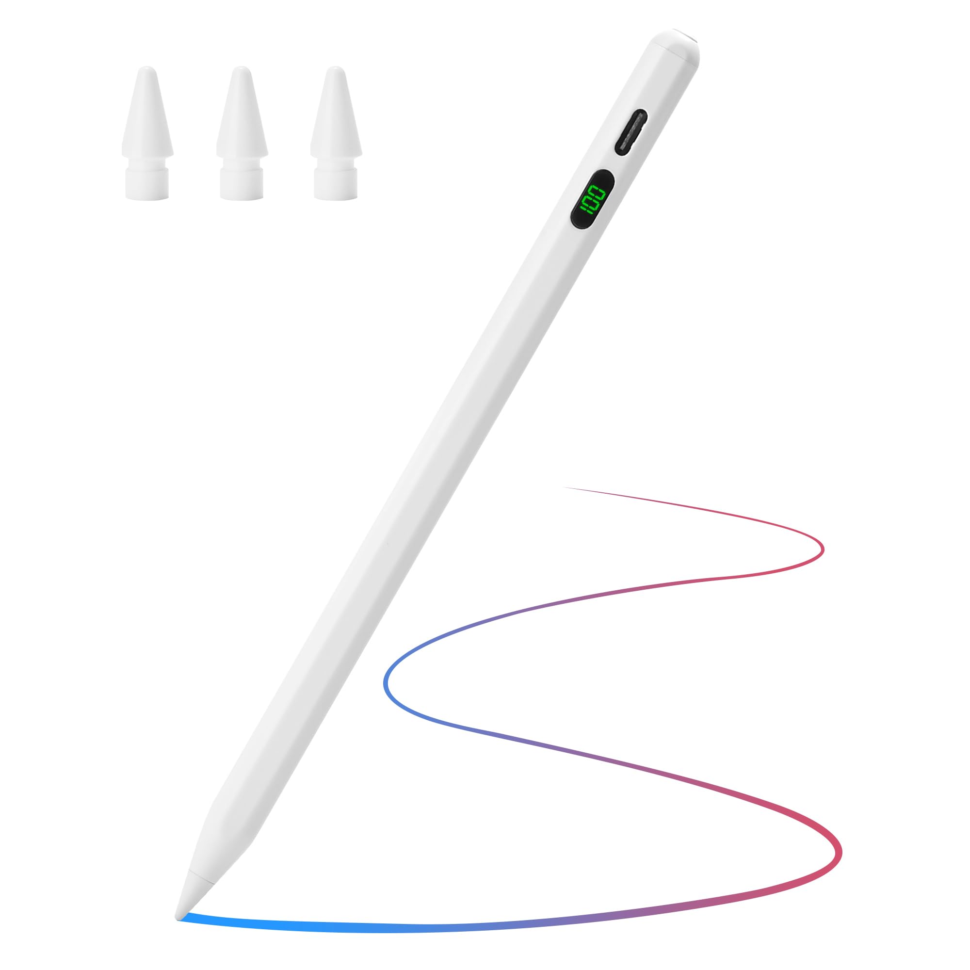 Pencil for Apple, Tilt Sensitivity Palm Rejection, Stylus Pen for
