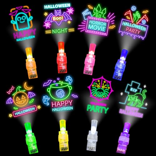 36Pcs Halloween Party Favors LED Light Up Finger Lights Toys