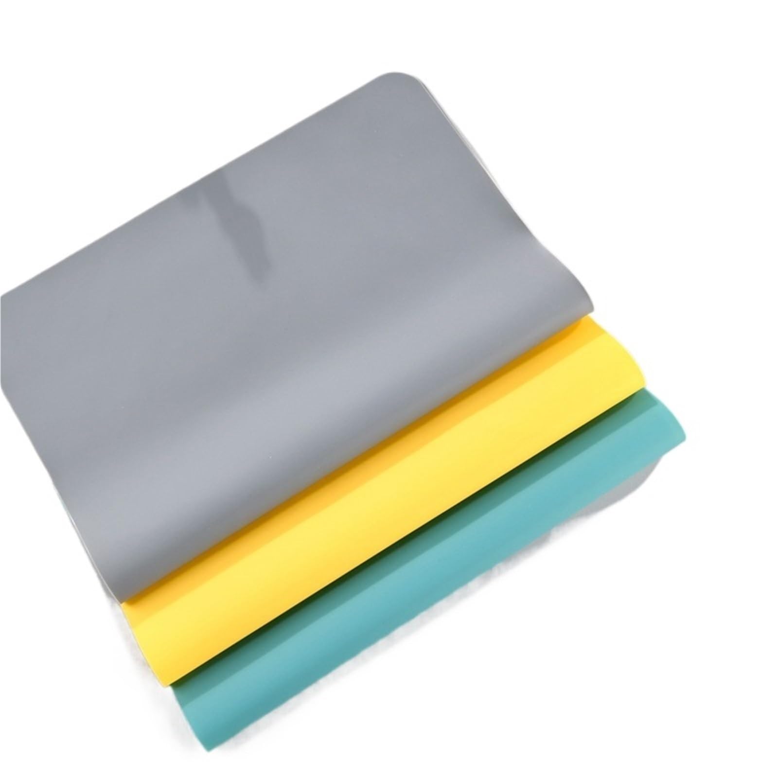 Platzset Silikon Tischsets Nicht-Slip Arbeitsplatte Protector Küche Zähler Matte Backen Matte Spülmaschine(Yellow,6pcs 40x30cm)