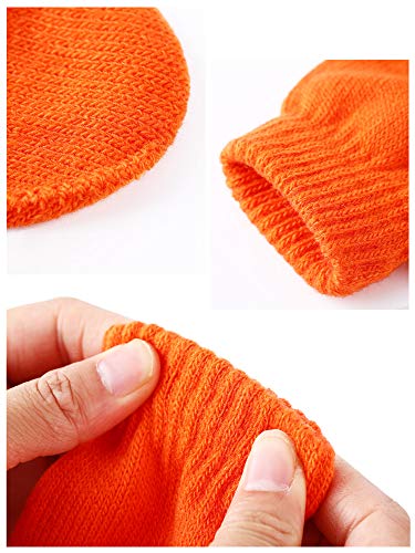 Boao 6 Pairs Toddler Mittens Kids Winter Knit Gloves Stretch Mittens for kids Toddler Boys Girls3