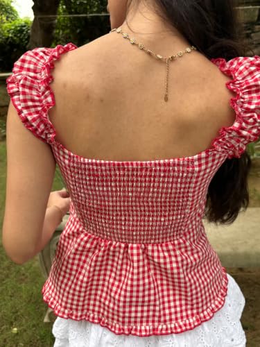 Image of Fairy Grunge Y2k Shirts Vintage Crop Tops Short Sleeve Girls Slim Fit Tees