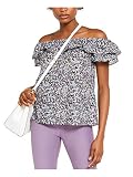 Michael Michael Kors Floral Off-The-Shoulder Top Orchid Haze XL