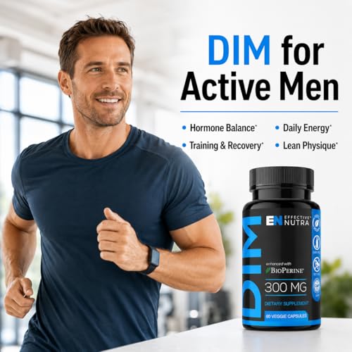 Image of Effective Nutra DIM Supplement 300 mg with BioPerine, 60 Count