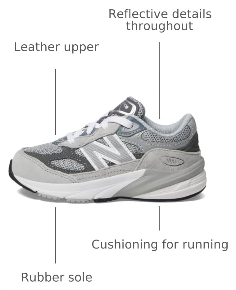 Image of New Balance Kids' 990 V6 Lace-up Sneaker