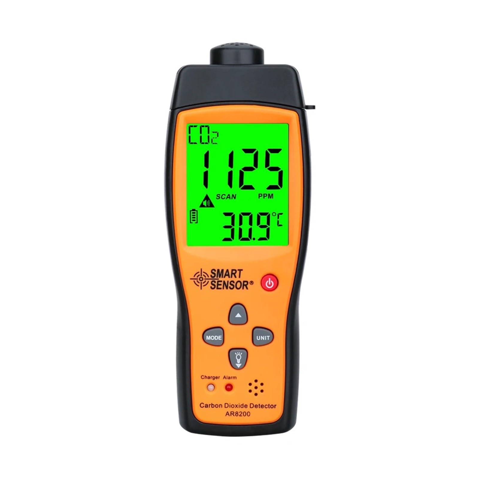 Monitor jakości powietrza, Profesjonalny detektor dwutlenku węgla, analizator gazu, monitor miernika CO2, detektor gazu, monitor jakości powietrza w pomieszczeniach, tester CO2 AR8200,do domu, biura,