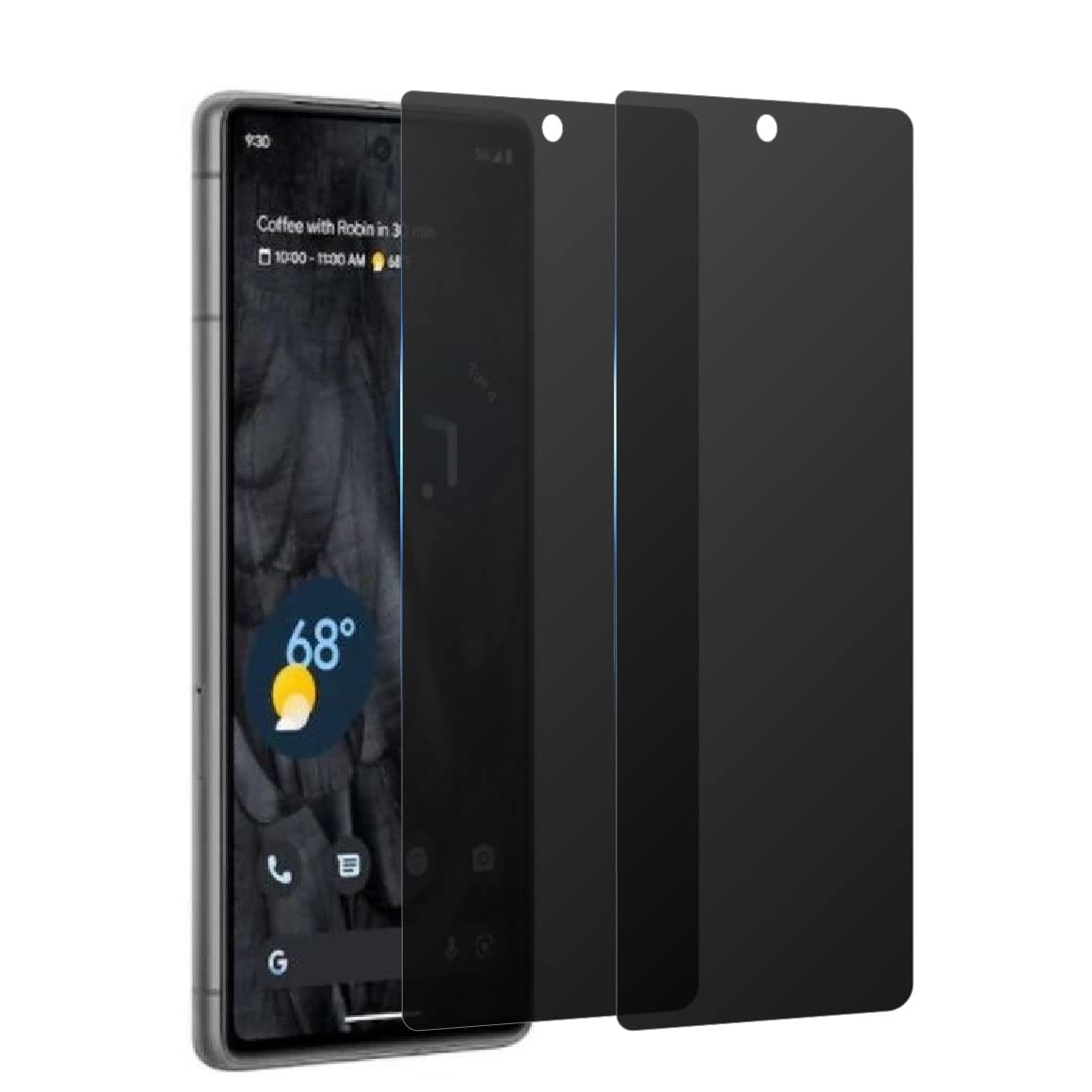 Rchlr 【覗き見防止】 Google Pixel 7 ガラスフィルム 【2枚入り】 pixel7 のぞき見防止 フィルム ピクセル7 強化ガラス 液晶 保護フィルム 高透過率 硬度9H 指紋防止 高感度 さらさら 気泡ゼロ 覗き見防止-ブラック