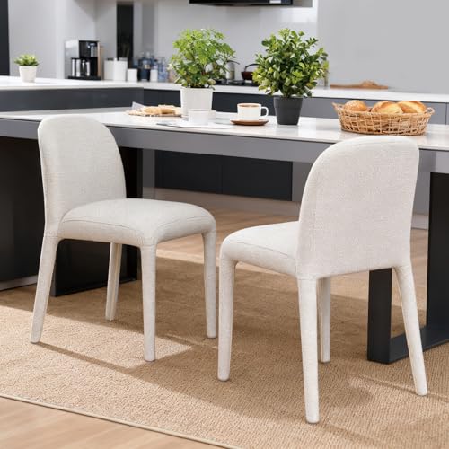 DUHOME Dining Chairs Set of 2, Modern Style Chenille Upholstered