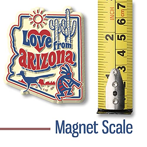 Imán Vintage Estado Arizona Love from Arizona 3D 2.1x2.5 in miniatura 5