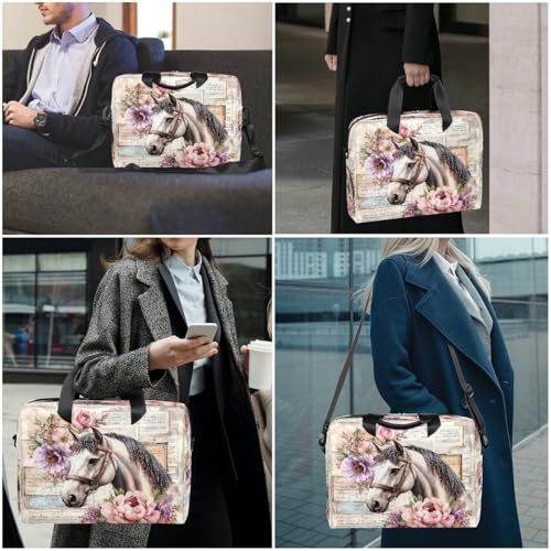 Bolso para portátil de 16 pulgadas con diseño floral miniatura 7