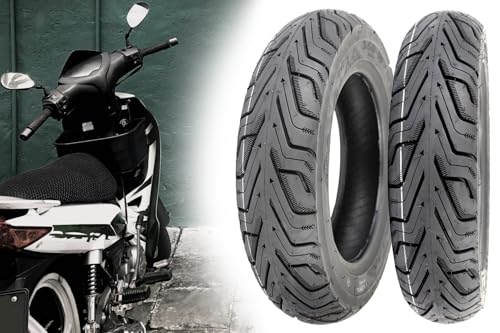 2x Allwetterreifen Ganzjahresreifen M+S Winterreifen 3.50 x 10 Zoll 51J bis 100km/h TL Profil 456 High Grip Reifen Roller kompatibel mit Aprilia Vespa Explorer Boatian