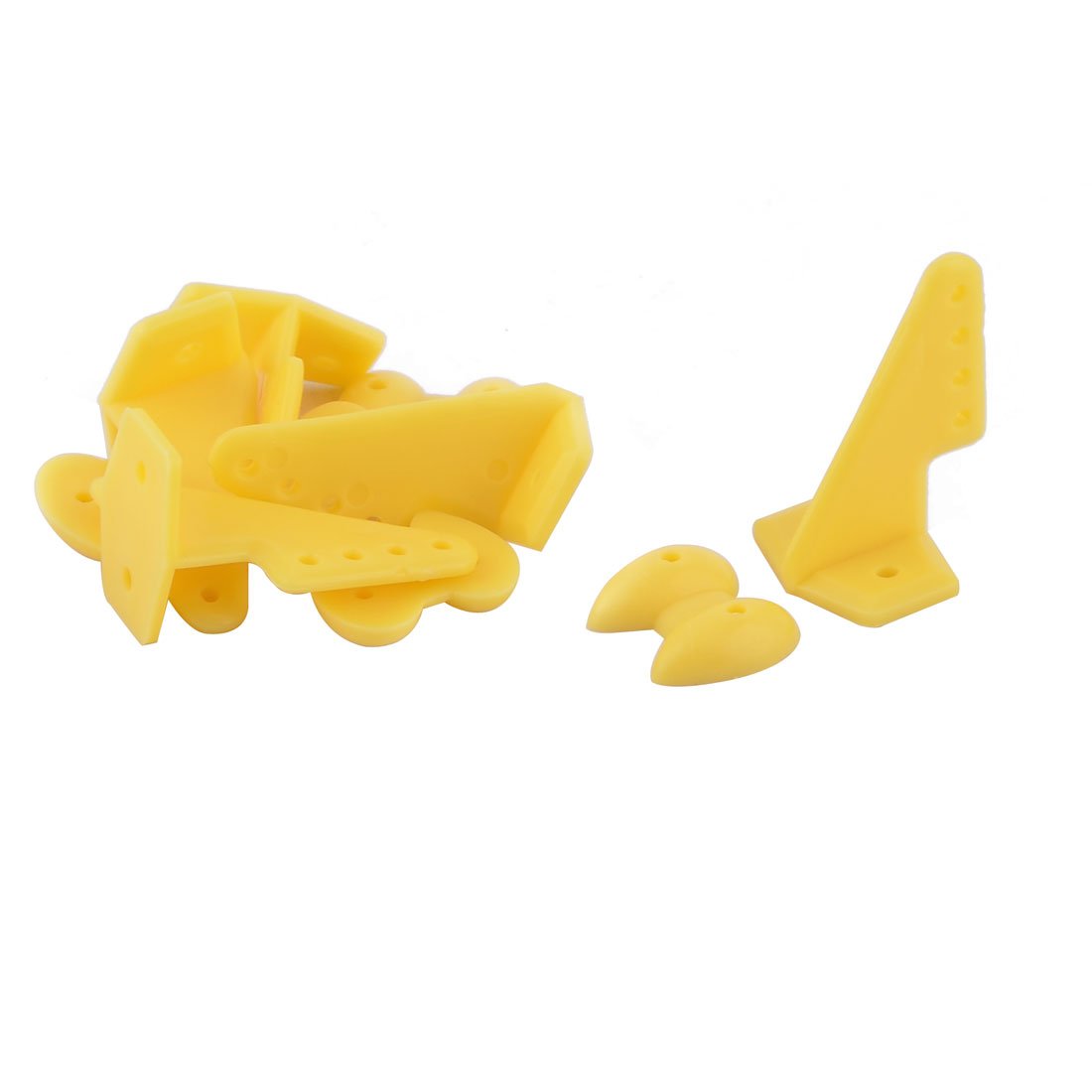 Aexit 5 PCS Electrical equipment RC Toys Fixed Wing Airplane Replacement 20mm x 27mm Rudder Angle Yellow