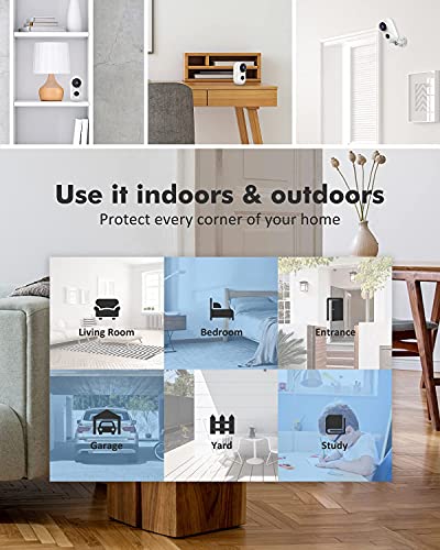 Zumimall Security Cameras Wireless Outdoor, 2K Rechargeable Battery Operated Home Security Cameras With Siren, Fhd Night Vision, Pir Motion Detection, Ip66 Waterproof, Sd/Cloud, 2.4G Wifi, 2 Pack #TOP6