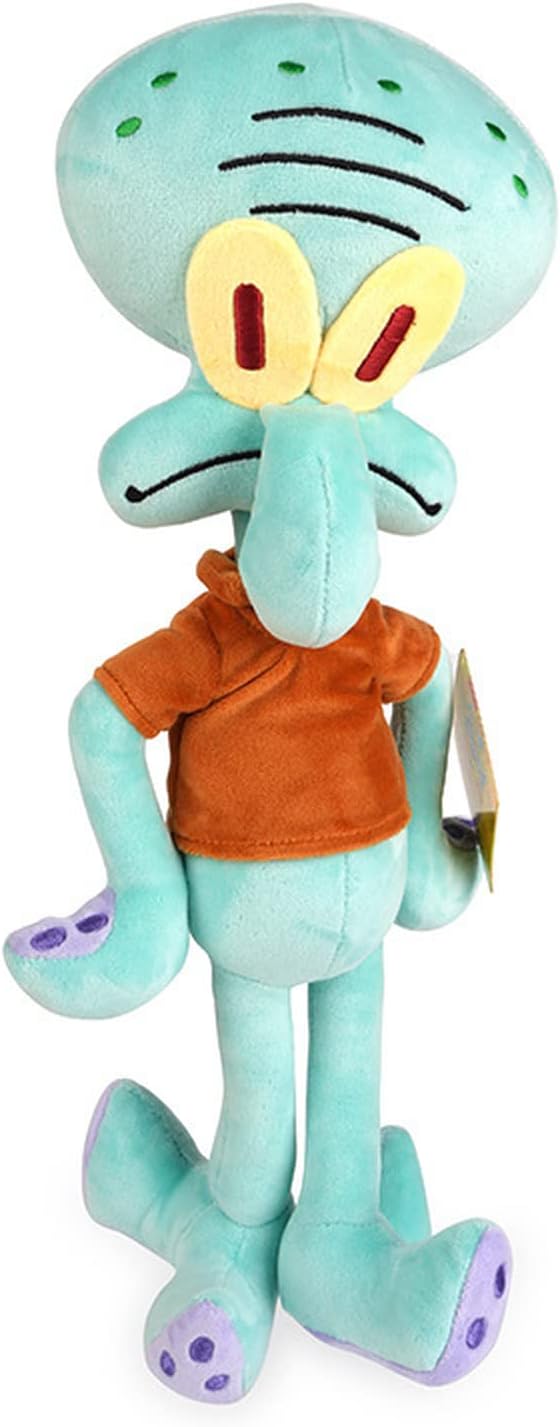 40Cm Bob Esponja Squarepants Kawaii Squidward Animal De Dibujos Animados Muñeco De Peluche De Algodón Muñeco De Tela De Dibujos Animados Juguetes Suaves para Niños Regalo