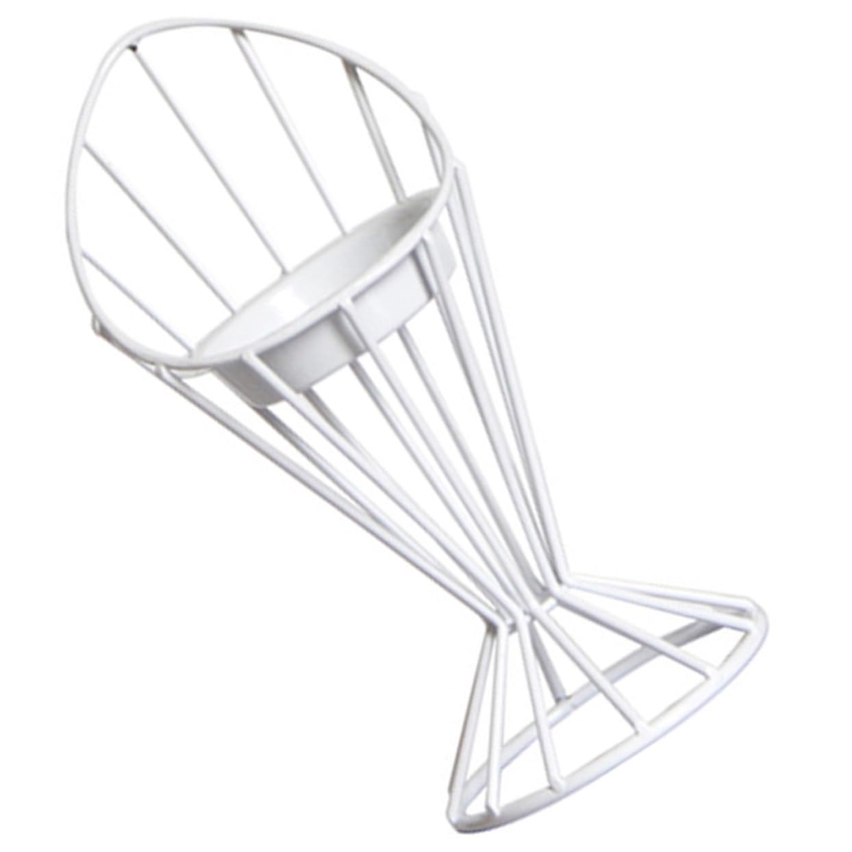 Cabilock Wrought Iron Line Candle Holder Candle Stand Wedding Retro Candlestick Holder Candle Holder for Desktop Candle Decor Ornament Simple Candlestick Holders Household White Candelabra