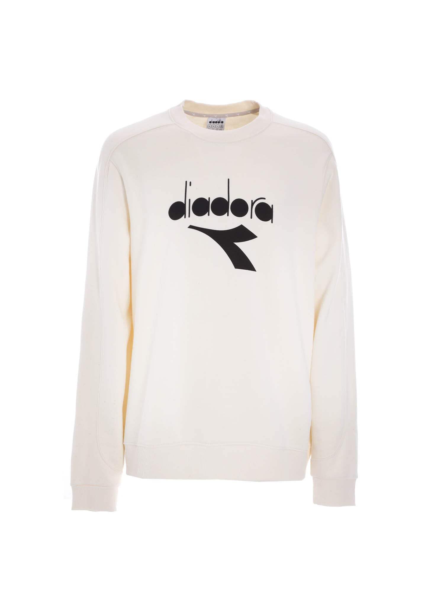 Sweatshirt Crew Diadora Ess. pour homme en molleton doux