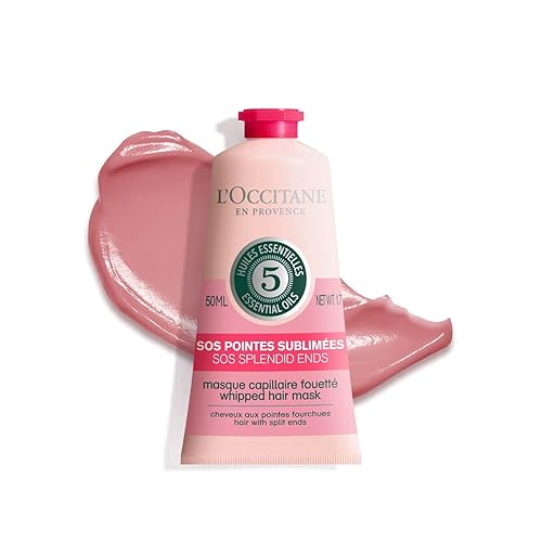 Miniatura 2 de L'OCCITANE Mascarilla capilar con tratamiento SOS humedad, brillo, extremos espléndidos calmantes, para cabello seco y opaco, cuero cabelludo y