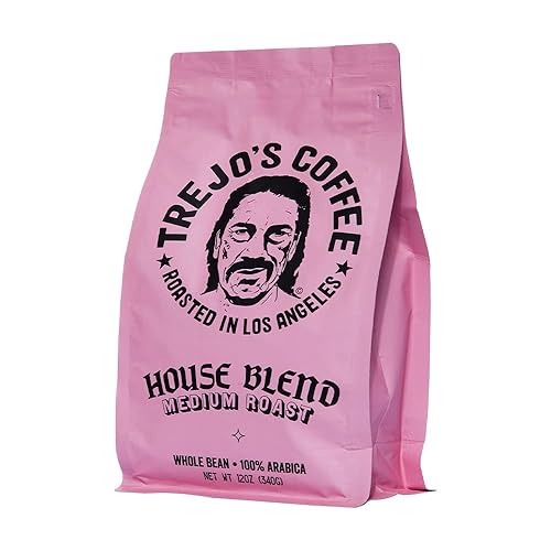 Miniatura 1 de Trejo's Coffee House Blend - Café de grano entero de tostado medio, bolsa de 12 onzas, 100% arábica