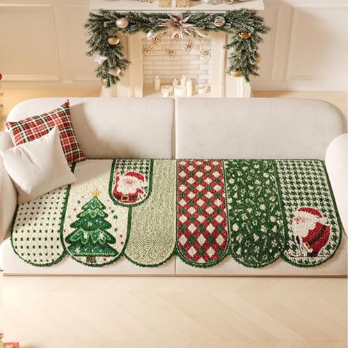 Housse de canapé de Noël polaire verte canapés modulables luxe