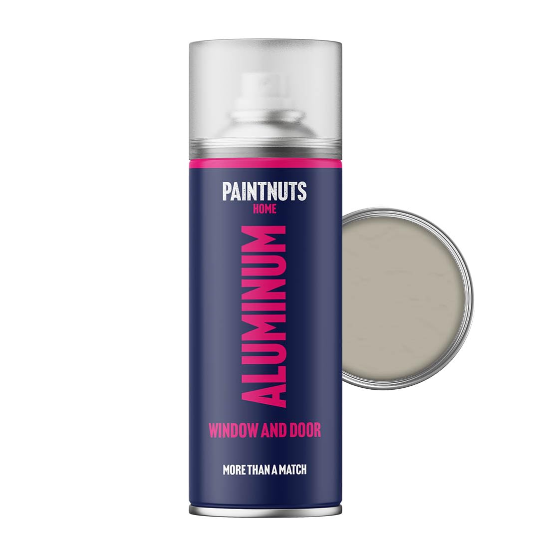 Paintnuts Pebble Grey Aluminium Window & Door Paint - Ral-7032 - Gloss 400Ml Spray Can