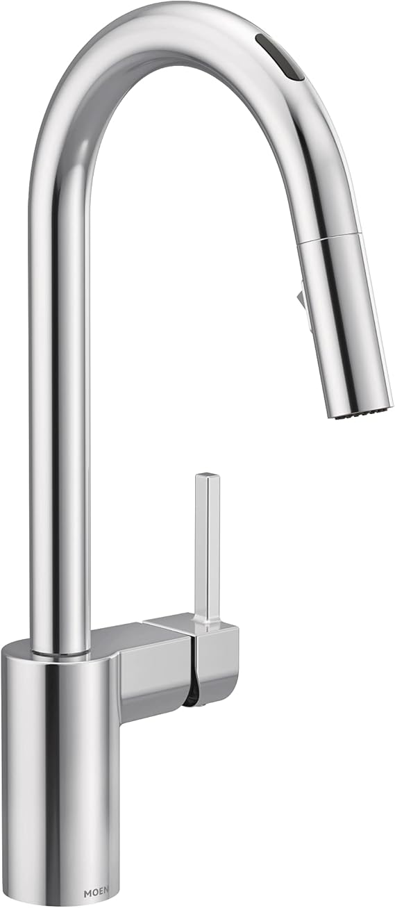 Moen 7565EVC Align Smart Touchless Pull Down Sprayer Kitchen Faucet with  Voice Control and Power Boost, Chrome