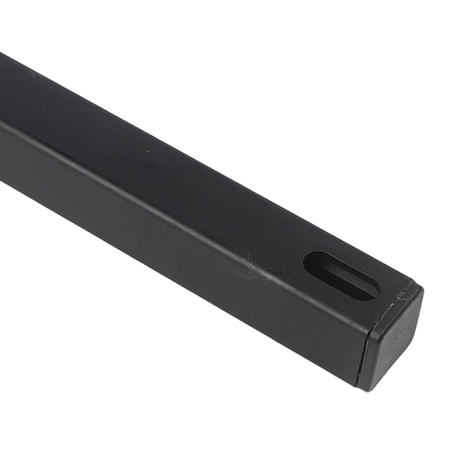 Binario di scorrimento laterale per kayak e canoe, 30 cm, nero, con dadi in rame da 6 mm e 2 cursori