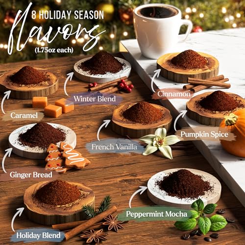 8-Flavor Holiday Ground Coffee Sampler
