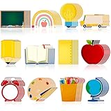 Zhanmai 1200 Pcs Back to School Sticky Notes Bulks School Notepads Pencil Ruler Book Blackboard Shaped Self-Adhesive Writing Memo Pad Office Home Daily Reminders Supplies