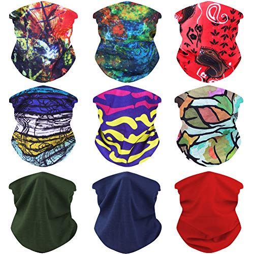 Image of 6PCS Outdoor Magic Headband Elastic Seamless Bandana Scarf UV Resistence Sport Headwear