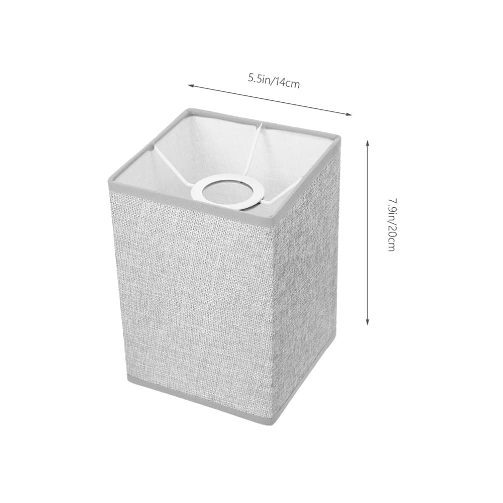BESPORTBLE 2Pcs Rectangular Lamps Shadeï¼Œ7.9x5.5Inch Linen Lamp Shade - Rectangular Lamp Cover for Table Lamp Floor Light