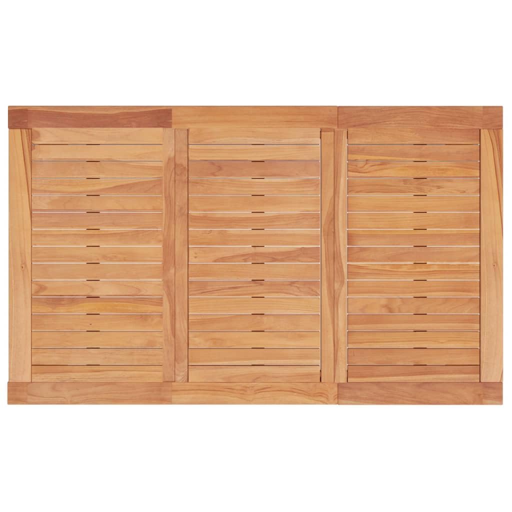 Tavolo da giardino per esterni, in legno di teak, resistente alle intemperie, per terrazze, balcone, tavolo da pranzo, 85 x 85 x 75 cm