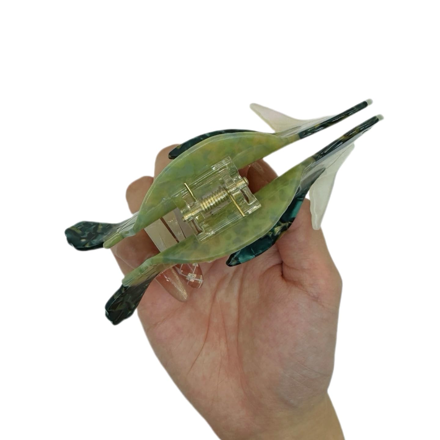 Turtle Hair Claw Clip - Acetate Claw Clip for Women, Non-Slip Hair Clips Strong Hold for Thin/Thick Hair, Cute Sea Animal Design Hair Accessories (Green turtle) - Image 3