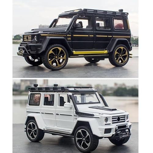 Image of 1:32 Scale BRABBUS G550 Toy Car | Metal Pullback Diecast Car for Kids with Openable Doors, Sound, Light Effects Toy for Car Enthusiasts (Color As Per Available)