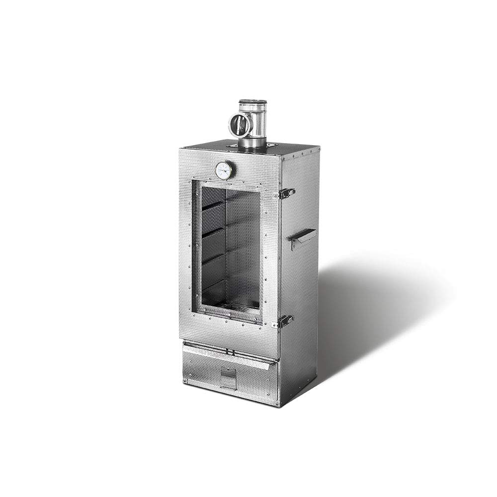 Smoki - Forno affumicatore in acciaio inossidabile, 150 x 39 x 33 cm