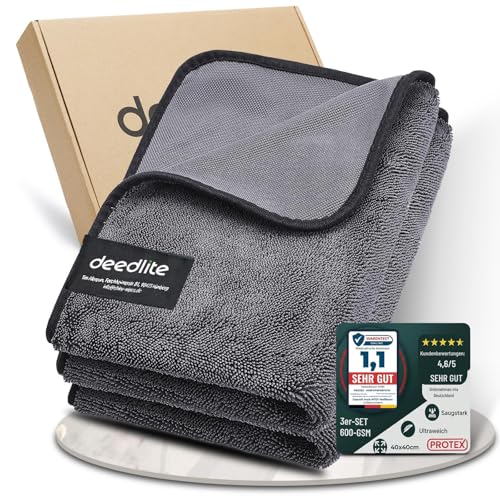 Deedlite Shiny Bath Wipes XXL Trockentuch Dusche Fast Dry Auto Trockentuch Mikrofasertücher Premium Tuch für Auto Duschkabine Haushalt Camping