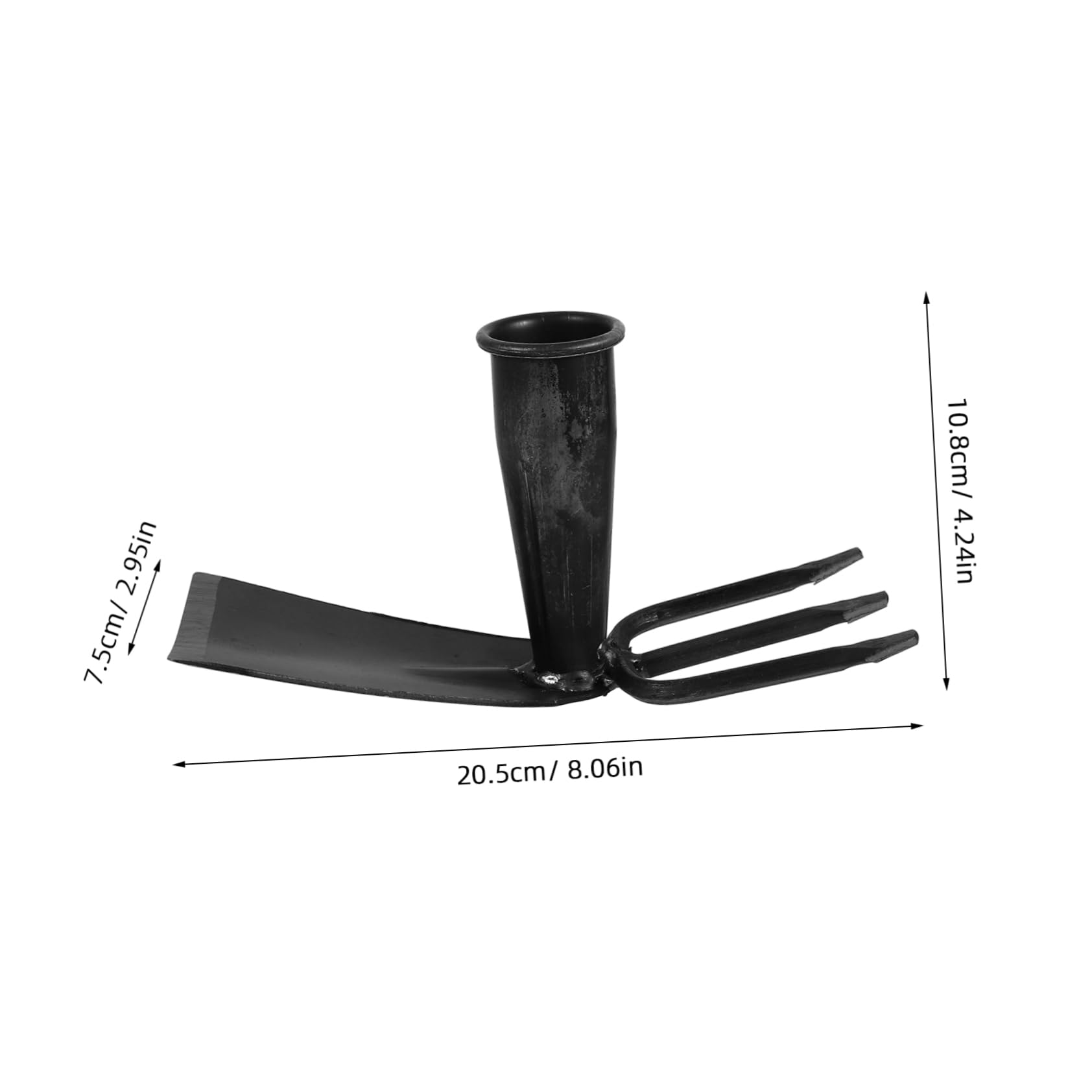 IWOWHERO Garden Hoe Weeding Tool Gardening Hoe and Cultivator Hand Tiller Heavy Duty Gardening Tool Weeding Rake Cultivator Attachment