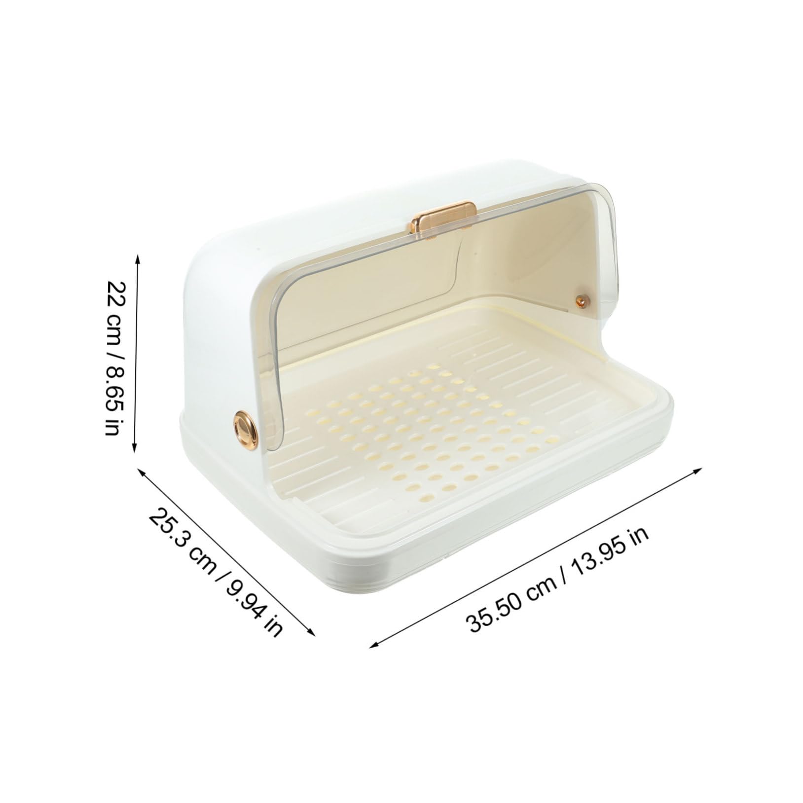 Organizador de Biberones Material PP Blanco y Diseño Sencillo y Elegante Escurridor de Platos Función de Drenaje y Protección contra Polvo para Cocina