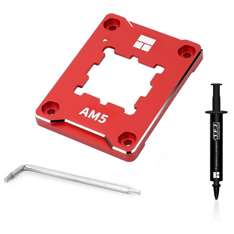 Thermalright AM5 CPU Contact Frame Anti-Bending Buckle for Am5 Curved Pressure Plate CPU Stress Bending Correction Fixer.(Red)