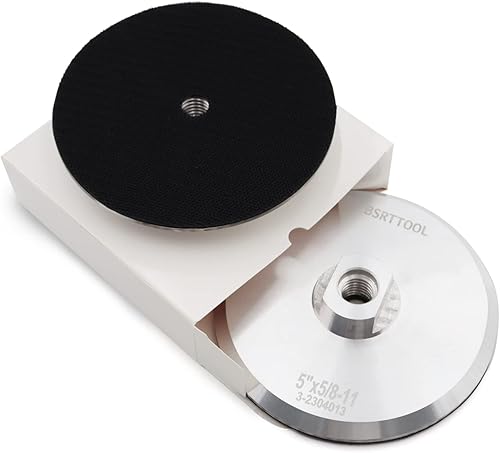 Miniatura 10 de Almohadilla de respaldo de aluminio de 3 pulgadas, almohadilla de respaldo de gancho de 58 "-11 roscas para amoladora angular (3 pulgadas)