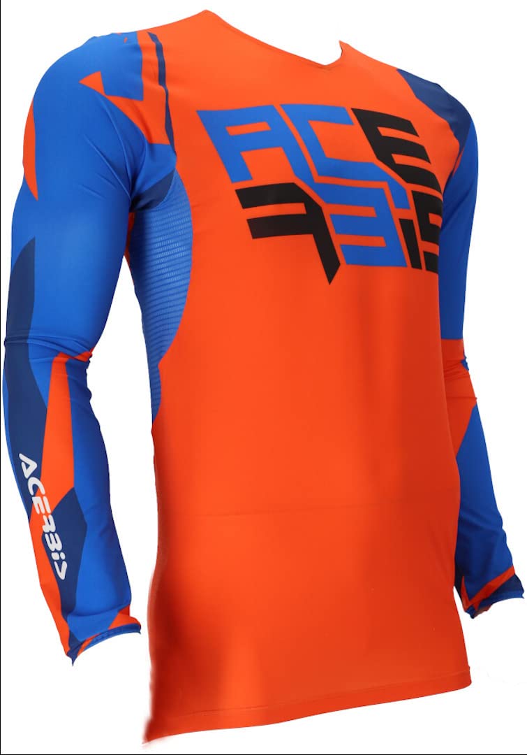 Acerbis J-Flex 1 Maglia Motocross (Orange/Blue,M)