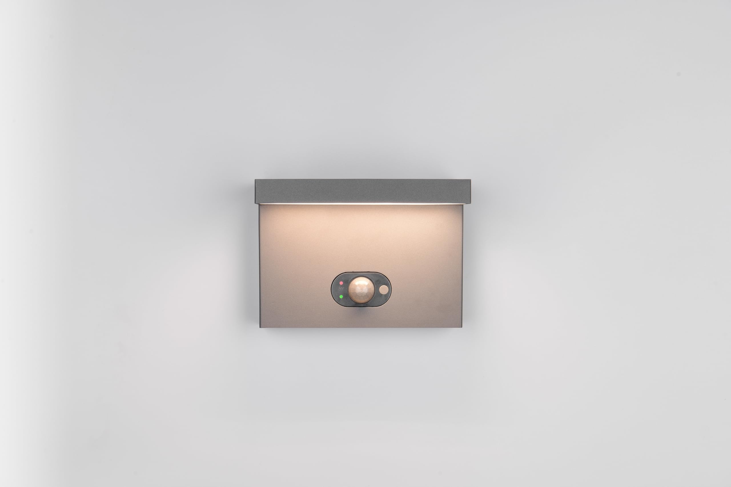 Trio Leuchten BLYDE 253569142 lampa solarna do użytku na zewnątrz, odlew aluminiowy, antracytowy LED, 5 W, hybrydowa praca solarna / sieciowa,