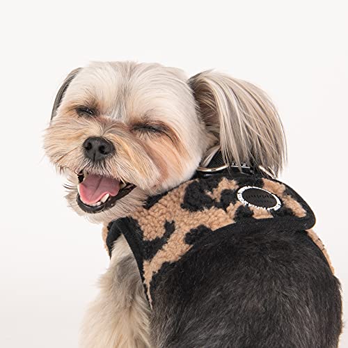 Puppia Brustgeschirr für kleine und mittelgroße Hunde - Serval Harness B - verstellbar und komfortabel, Beige, M