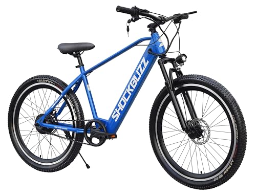 Image of Neelam ShockBuzz NV 1.0 Electric Bicycle 26T 26-Inch | 250W Motor | 7.8Ah Inbuilt Lithium Battery | Dual Disc Brakes | Suspension | E-Cycle for Men & Women |