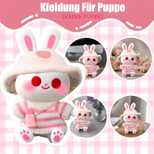 Esshogo 1 Set Kleidungsset für LBB Puppe, Bekleidung für 17cm Plüsch, Kleidung für Puppe, Puppenkleidung, Kleidung für 17 cm große Puppe